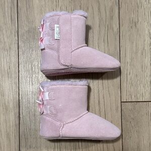 UGG Bailey Bow Pink Boots Kids 04/05